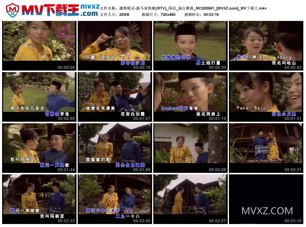 靓舞精灵-新马来情歌(MTV)_国语_流行歌曲_MC205961